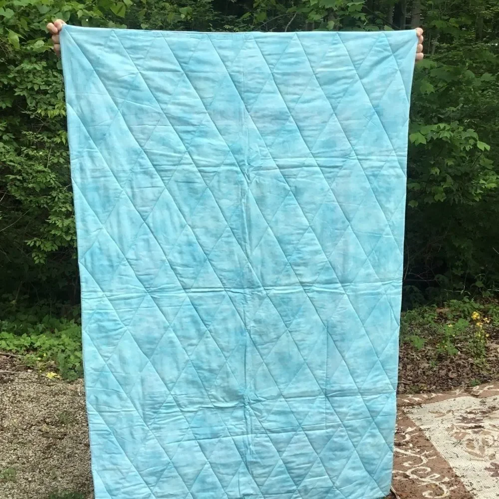 NWT Handcrafted Pastels Floral Quilt
